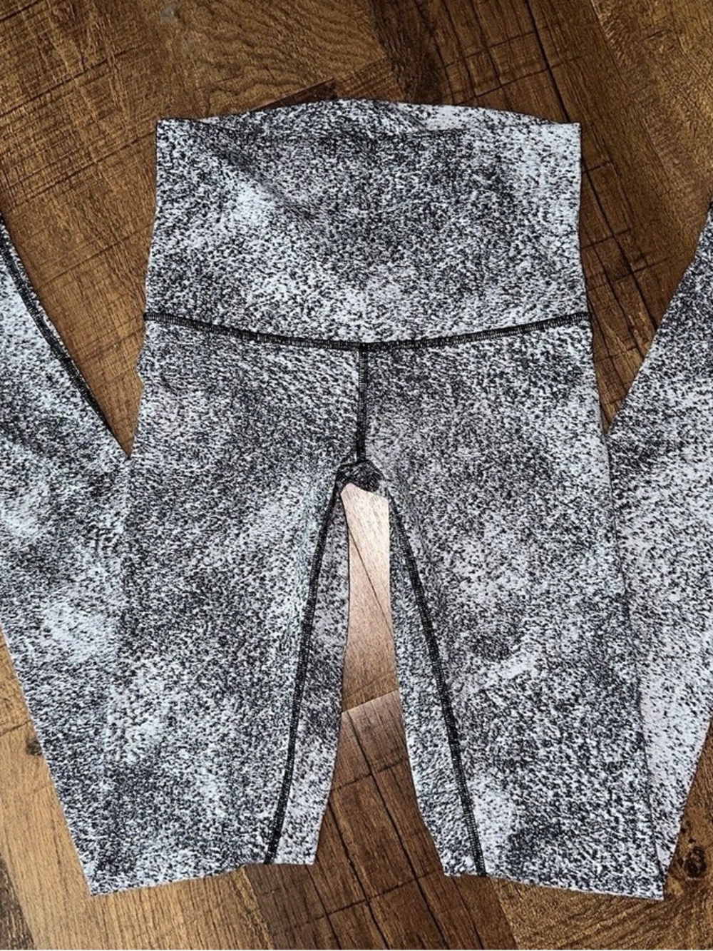 lululemon athletica Black and White Speckled High-Rise Leggings